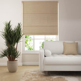 Jute Roman Blind - Almond