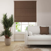 Jute Roman Blind - Brunette
