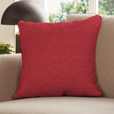 Jute Cushion - Carmine