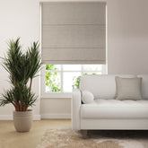 jute Roman Blind - Smoke