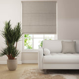 jute Roman Blind - Smoke