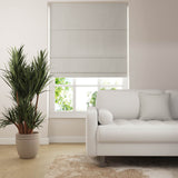 Jute Roman Blind - White