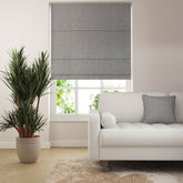 jute Roman Blind - Cloud