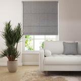 jute Roman Blind - Cloud