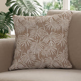 Monstera Cushion - Ashen