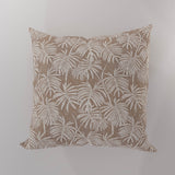 Monstera Cushion - Ashen