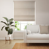 Oblique Roman Blinds - Oyster