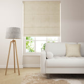 Stucco Roman Blinds - Oyster