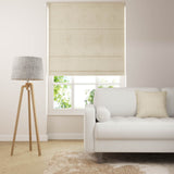 Stucco Roman Blinds - Oyster
