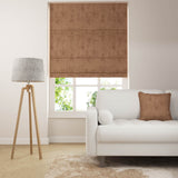 Stucco Roman Blind - Saddle