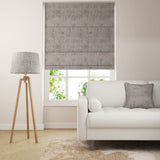 Stucco Roman Blinds - Silver