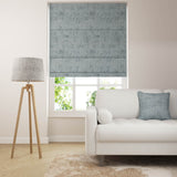 Stucco Roman Blinds - Steel