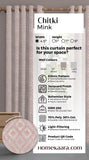 Chitki Readymade Curtain - MInk