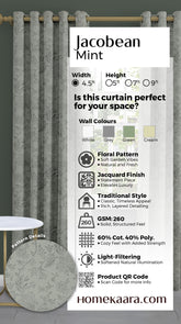 Jacobean Readymade Curtain - MInt