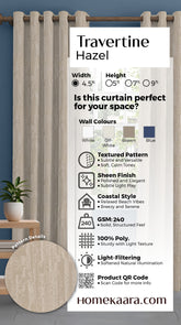 Travertine Readymade Curtain - Hazel