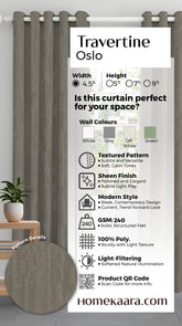 Travertine Readymade Curtain - Oslo