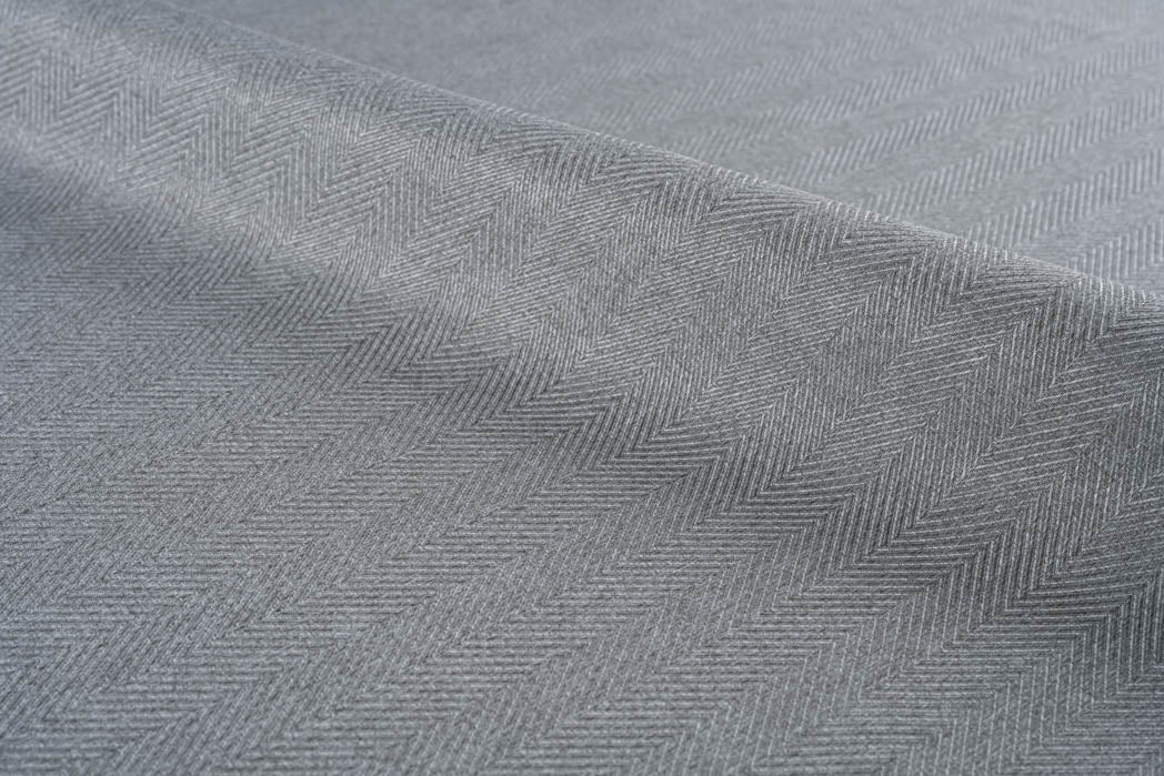 Herringbone Curtain-Smoke