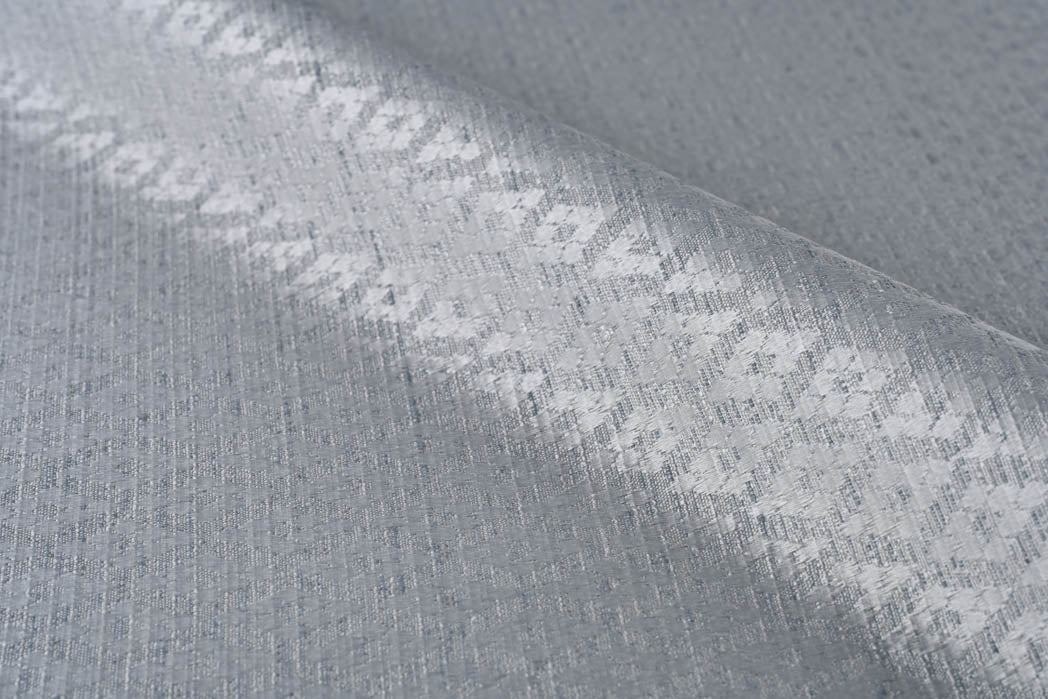 Argyle Curtain - Silver