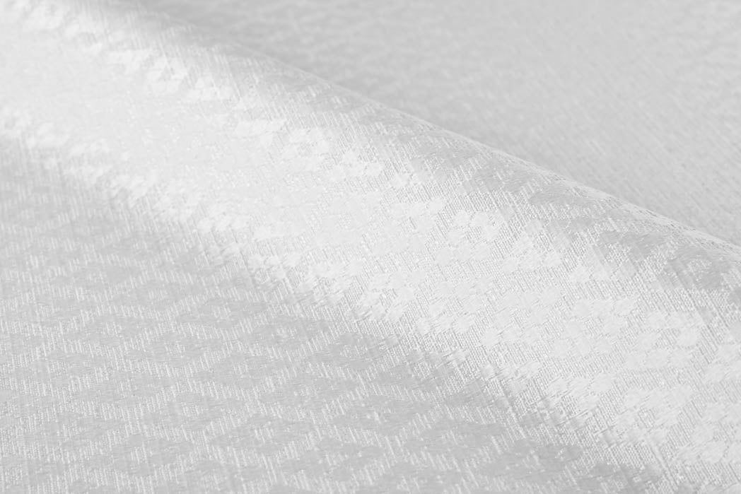 Argyle Curtain - White