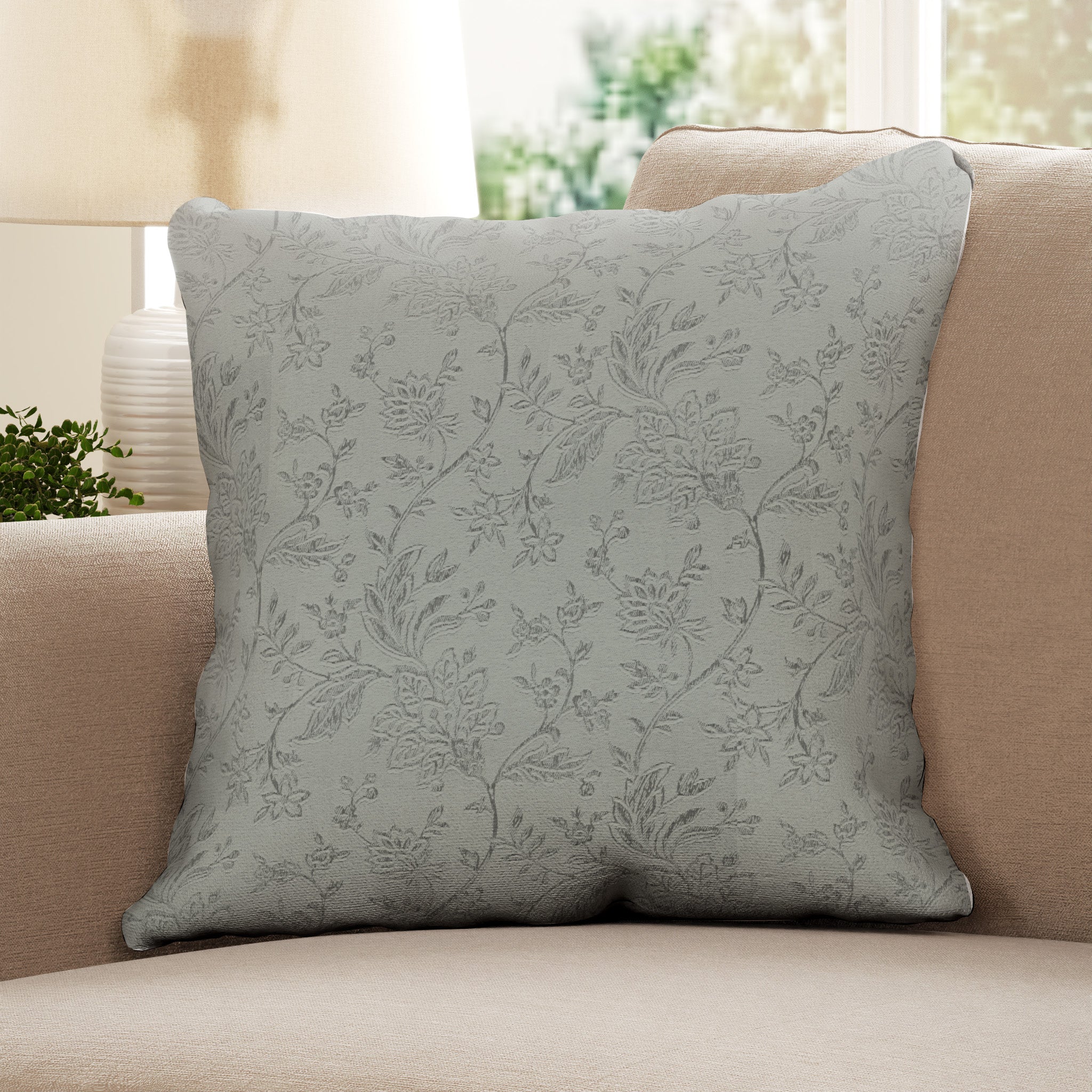 Jacobean Cushion - Mint