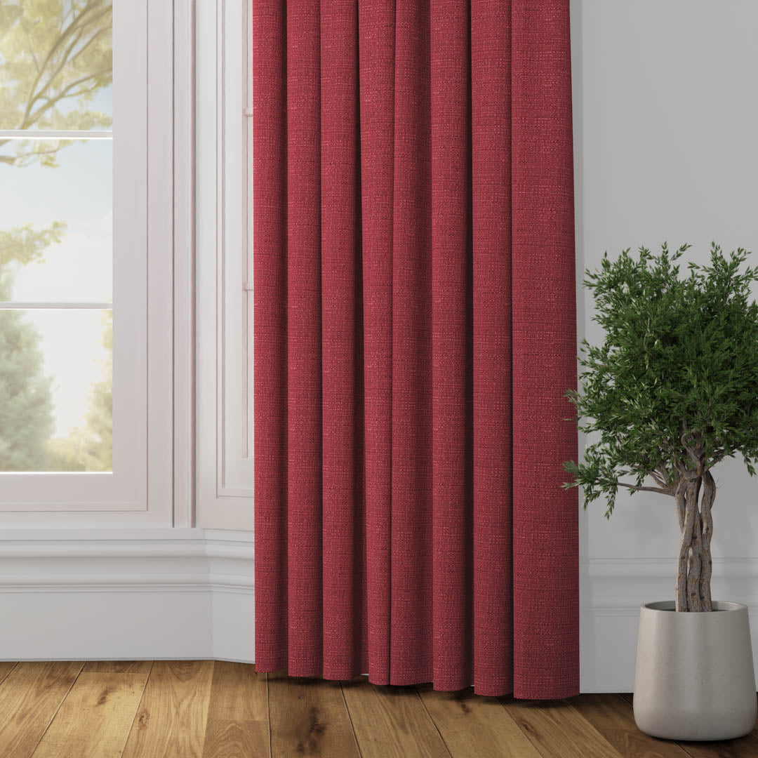 Jute Curtain- Carmine