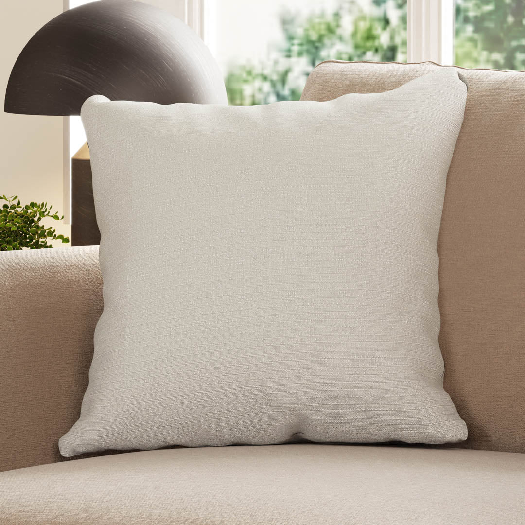 Jute  Cushion - White