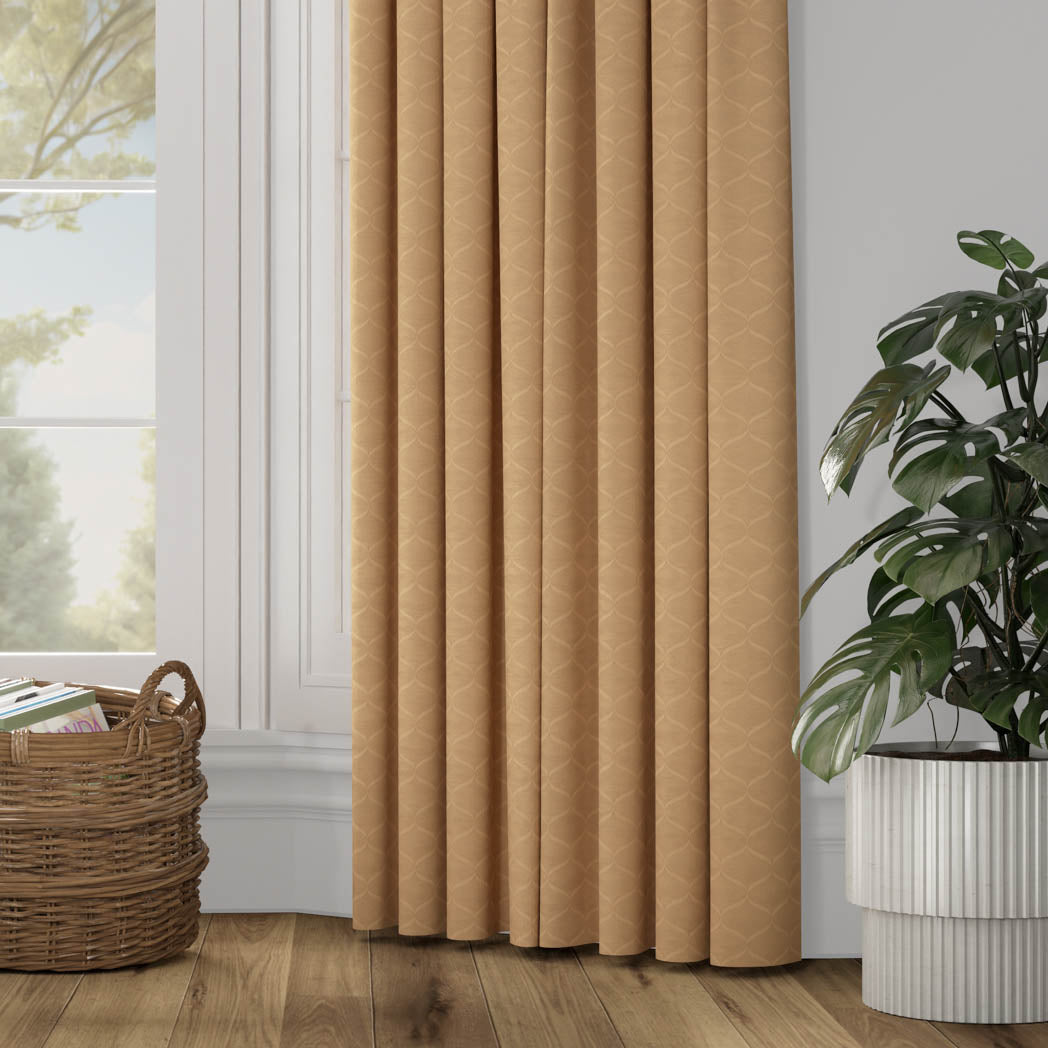 Foliate Curtain- Camel