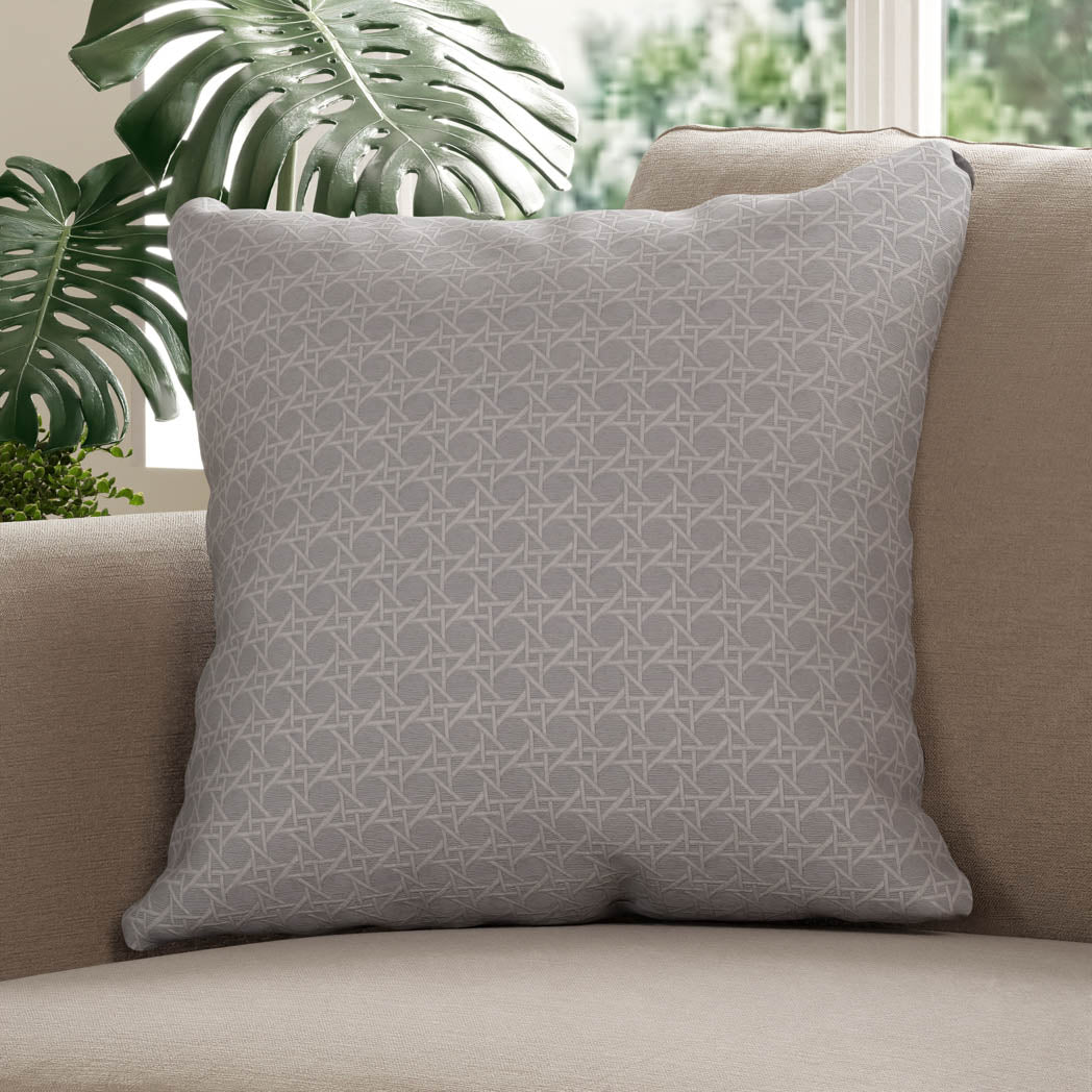 Rattan  Cushion - Silver