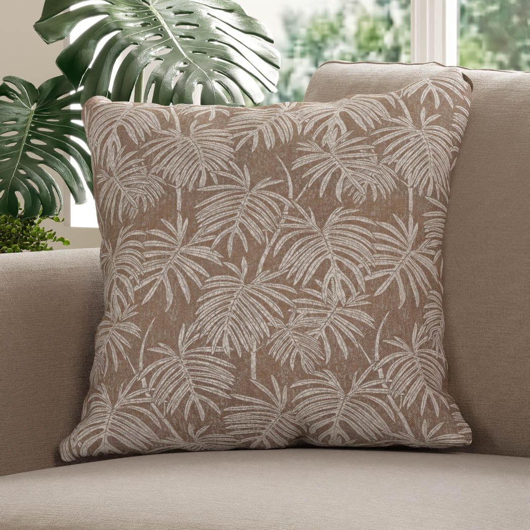 Monstera  Cushion - Ashen