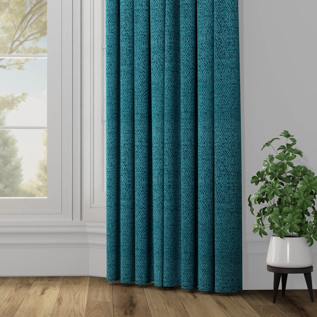 Nigma Curtain- Cyan