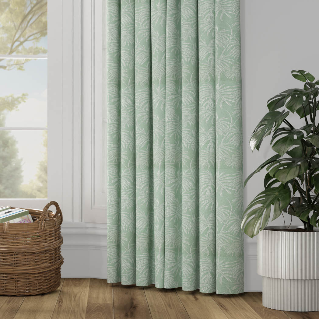 Monstera Curtain- Mint