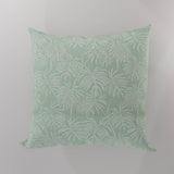 Monstera  Cushion - Mint