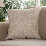 Monstera  Cushion - Sand