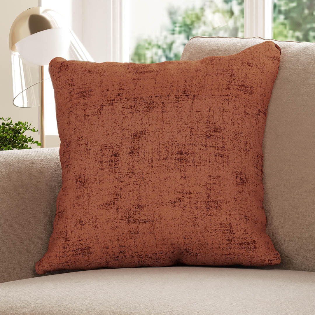 Stucco  Cushion - Rust