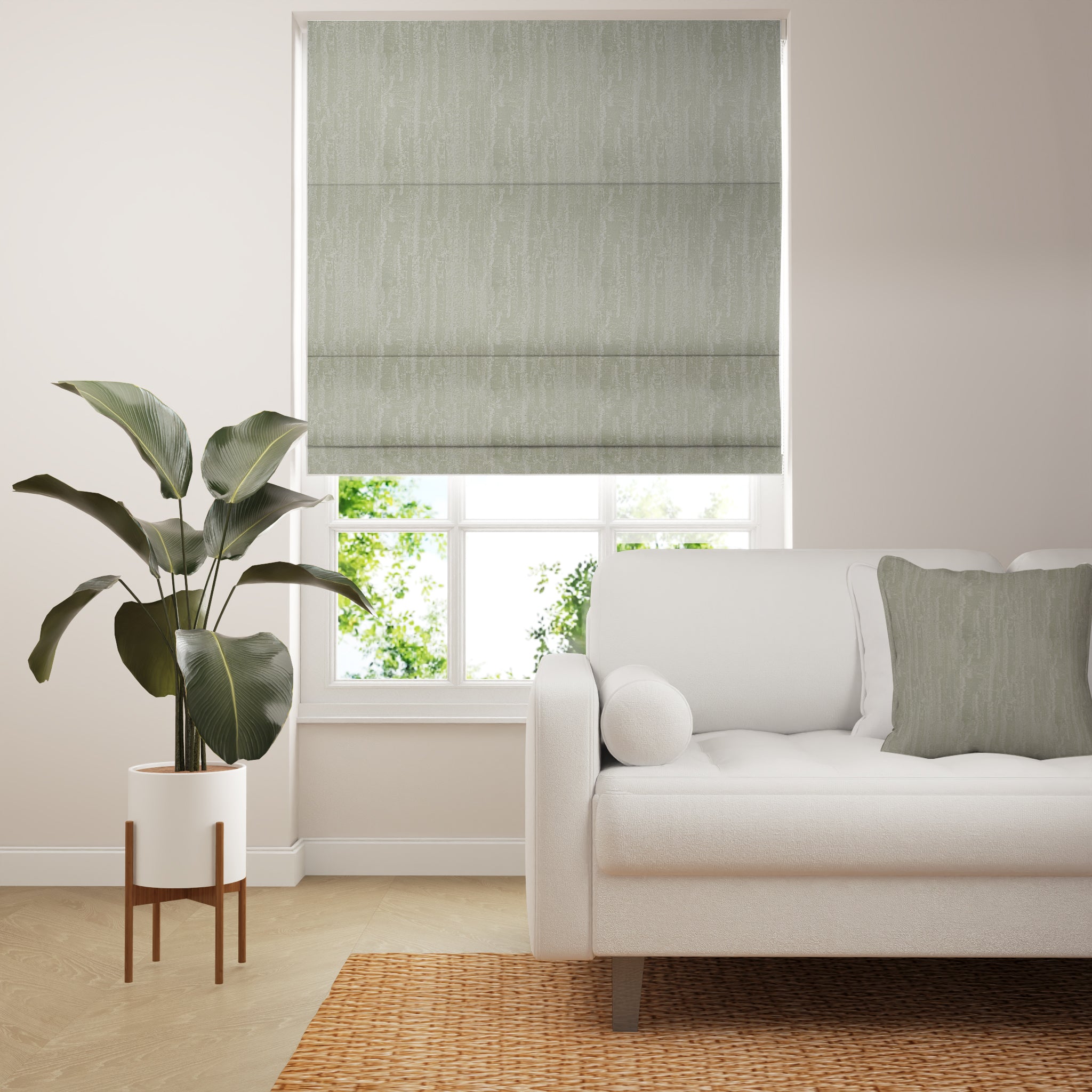 Travertine Blind - Sage