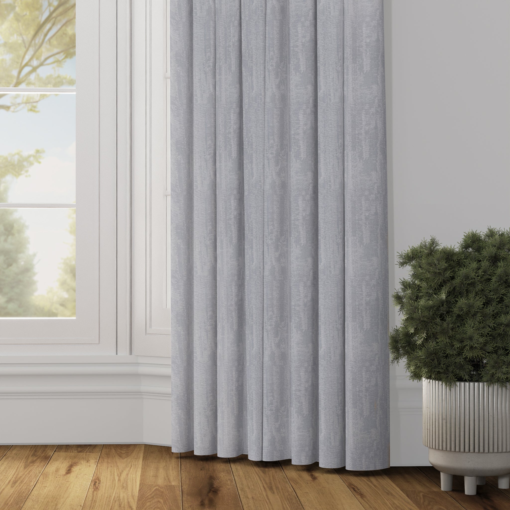 Travertine Curtain- Silver